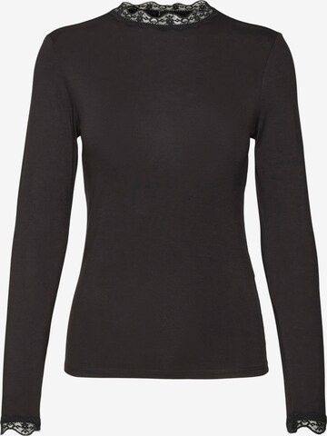 VERO MODA Shirt 'ROSA' in Zwart: voorkant