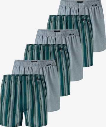 SCHIESSER Boxer shorts 'Web' in Green: front
