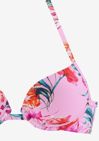 SUNSEEKER Push-up Bikini Top in Pink