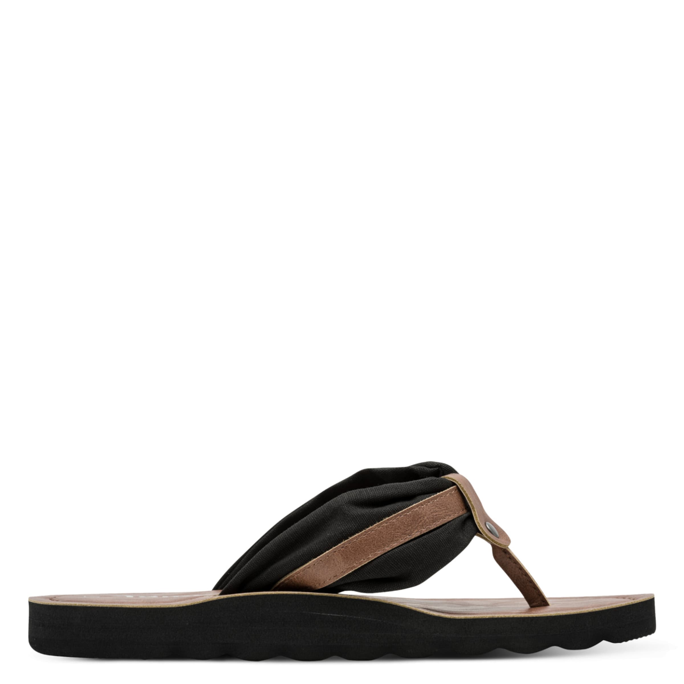 Tamaris T-Bar Sandals in Black