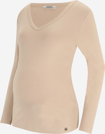 LOVE2WAIT Shirt in Beige: predná strana