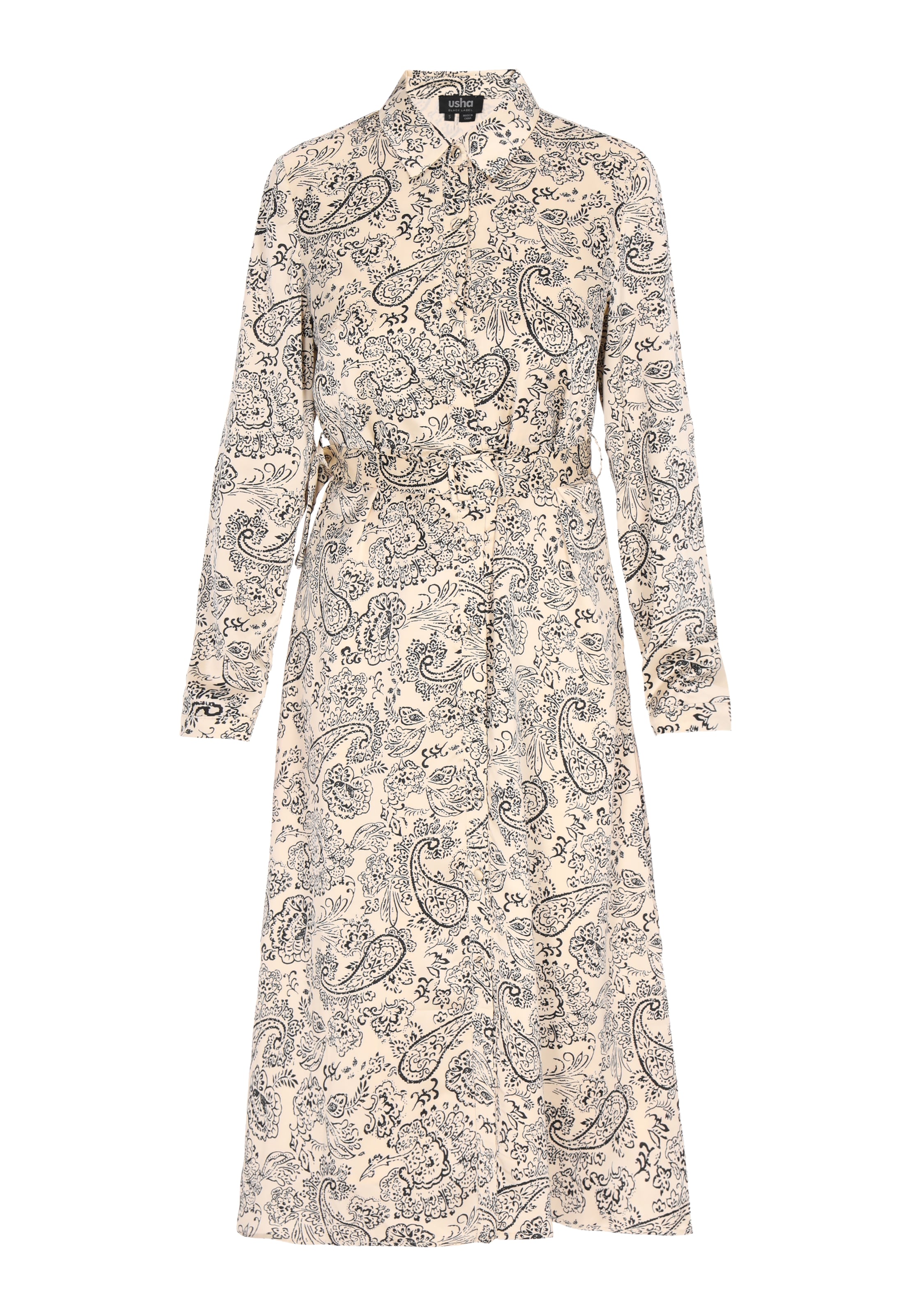 usha BLACK LABEL Μπλουζοφόρεμα σε μπεζ: μπροστά