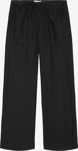 Loosefit Pantalon Marc O'Polo en noir : devant