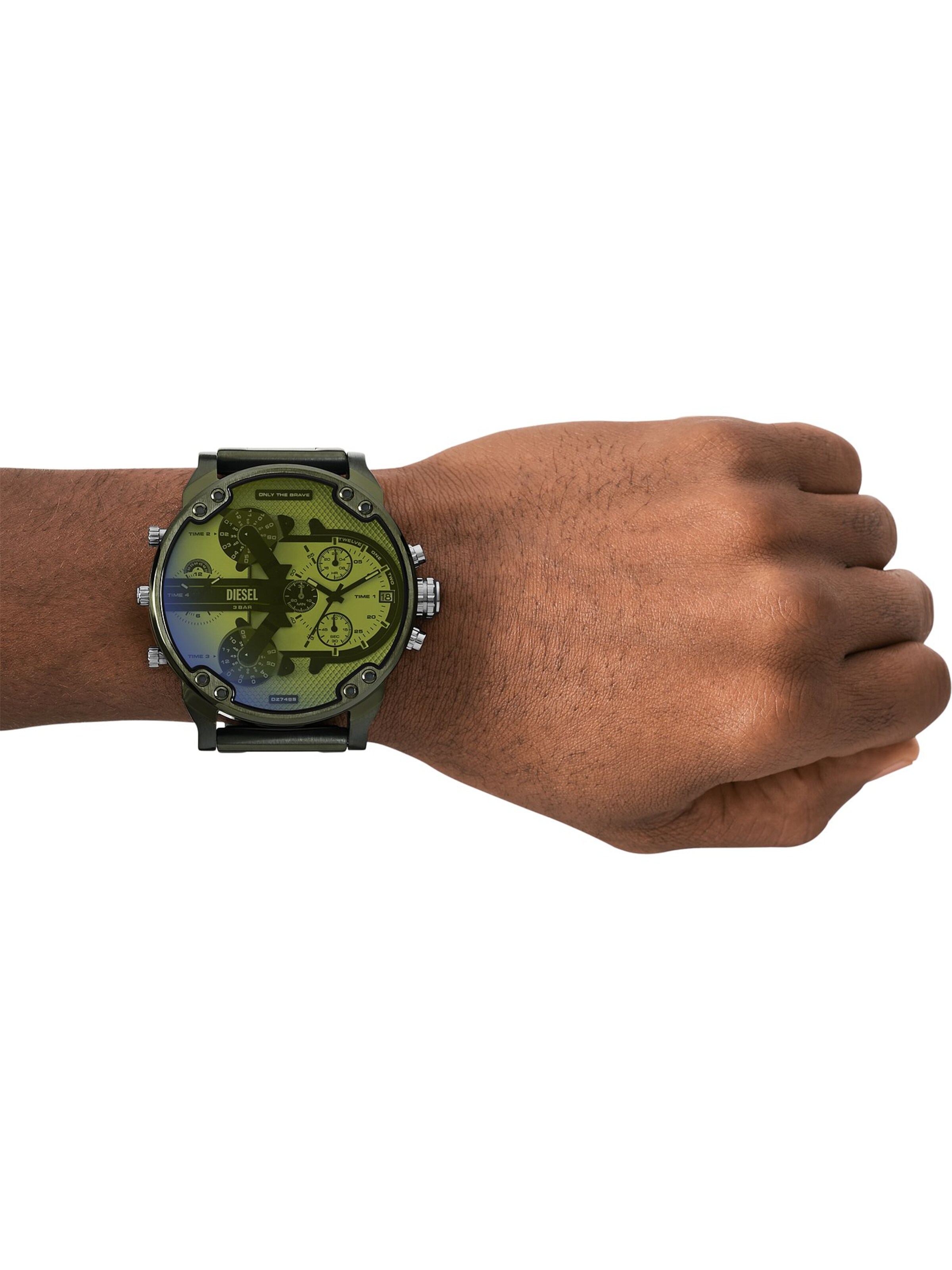 DIESEL Digitaluhr in Grün: Vorderseite