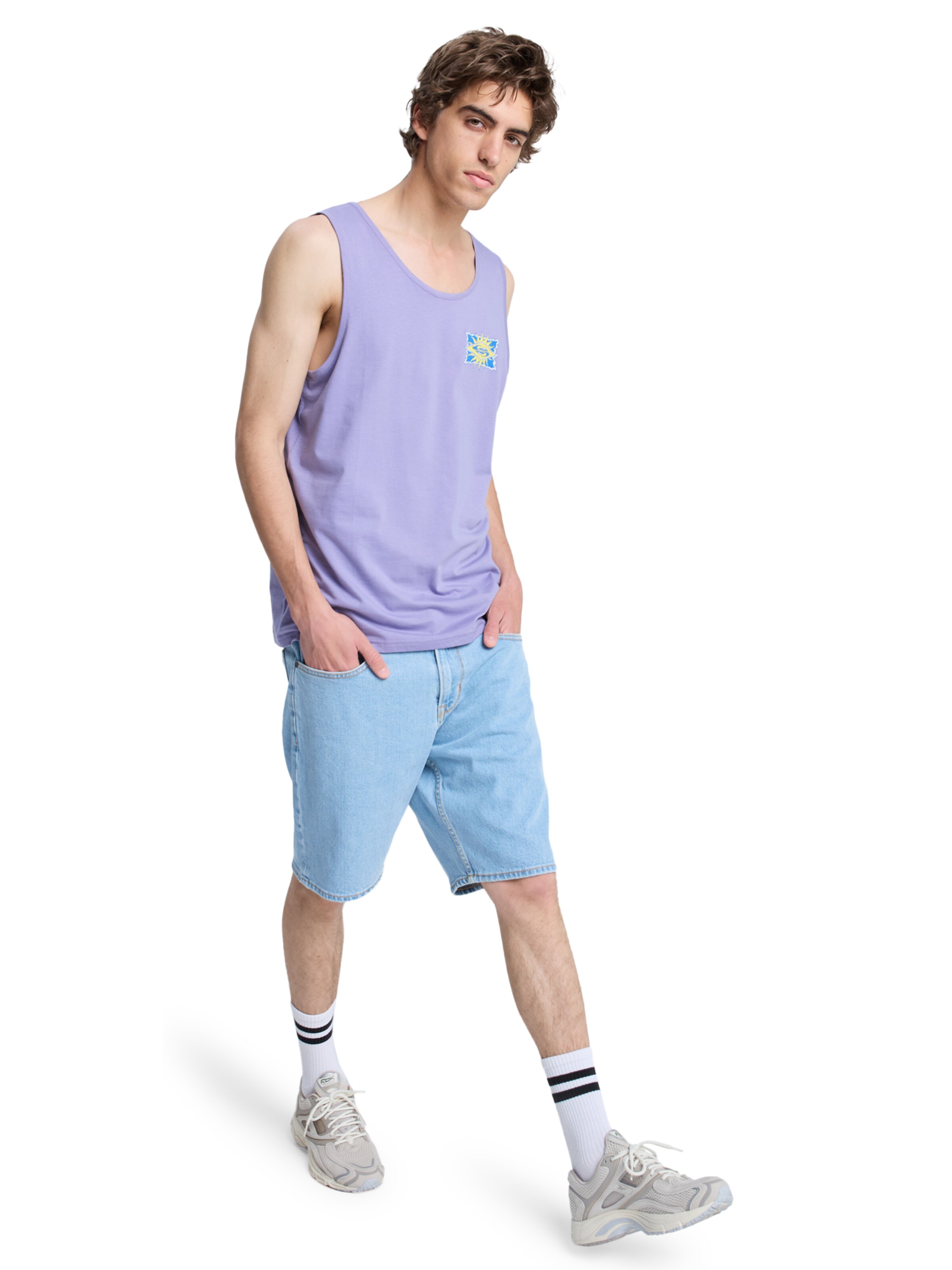 QUIKSILVER Top 'EV Starfish Stamp' in Lila