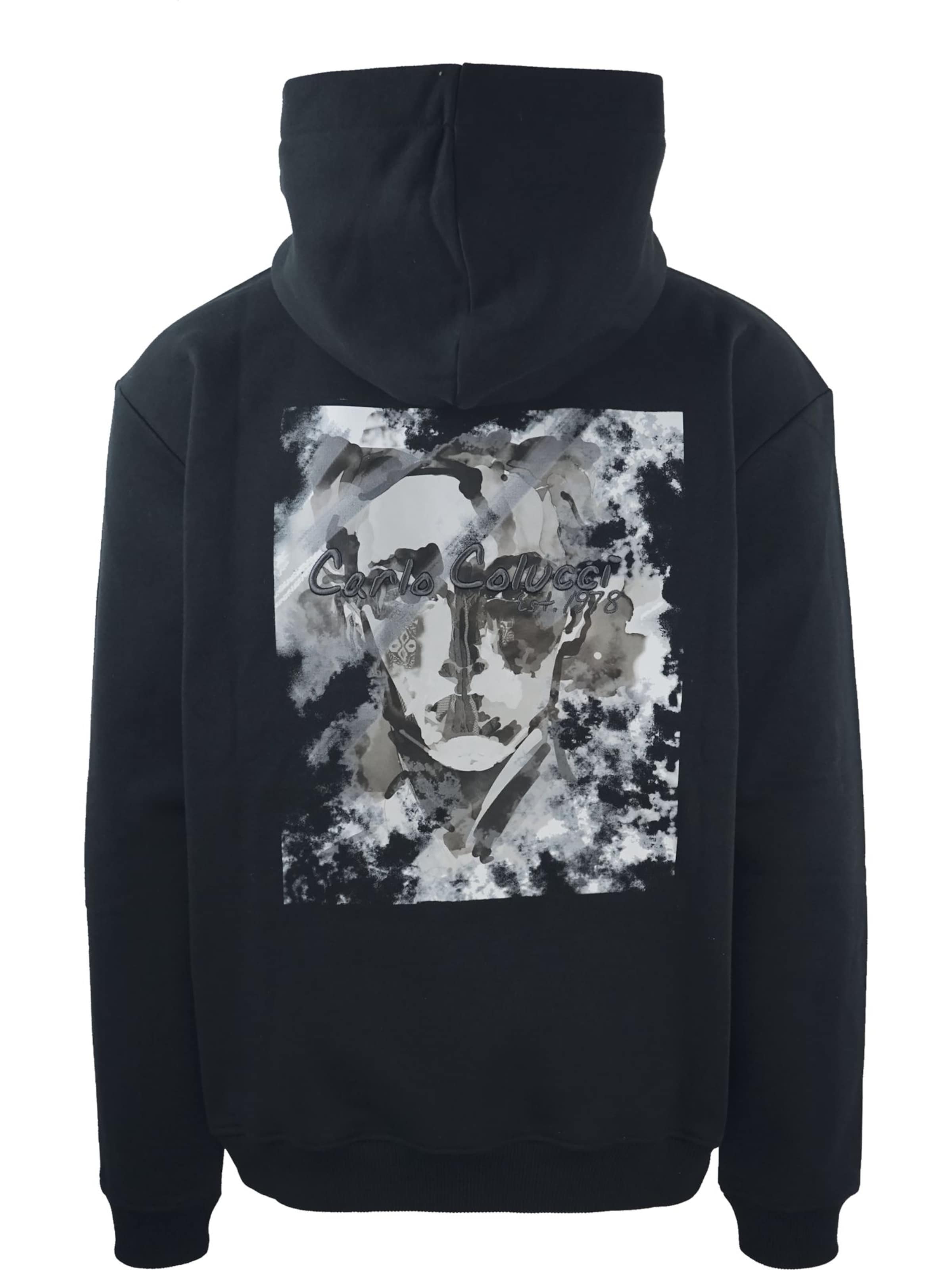 Carlo Colucci Sweatshirt ' Framba ' in Zwart
