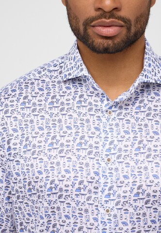 ETERNA Regular fit Button Up Shirt in Blue