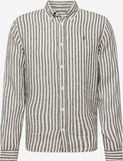 Les Deux Button Up Shirt 'Kristian' in Ecru / Navy / mottled blue, Item view