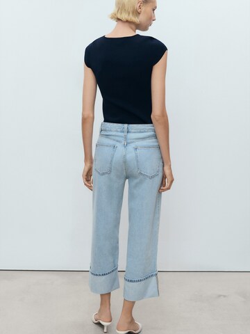 MANGO Wide Leg Jeans 'GALA' i blå