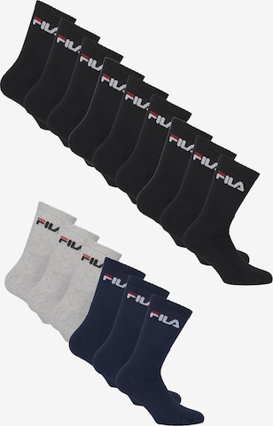 FILA Socks in Blue: front