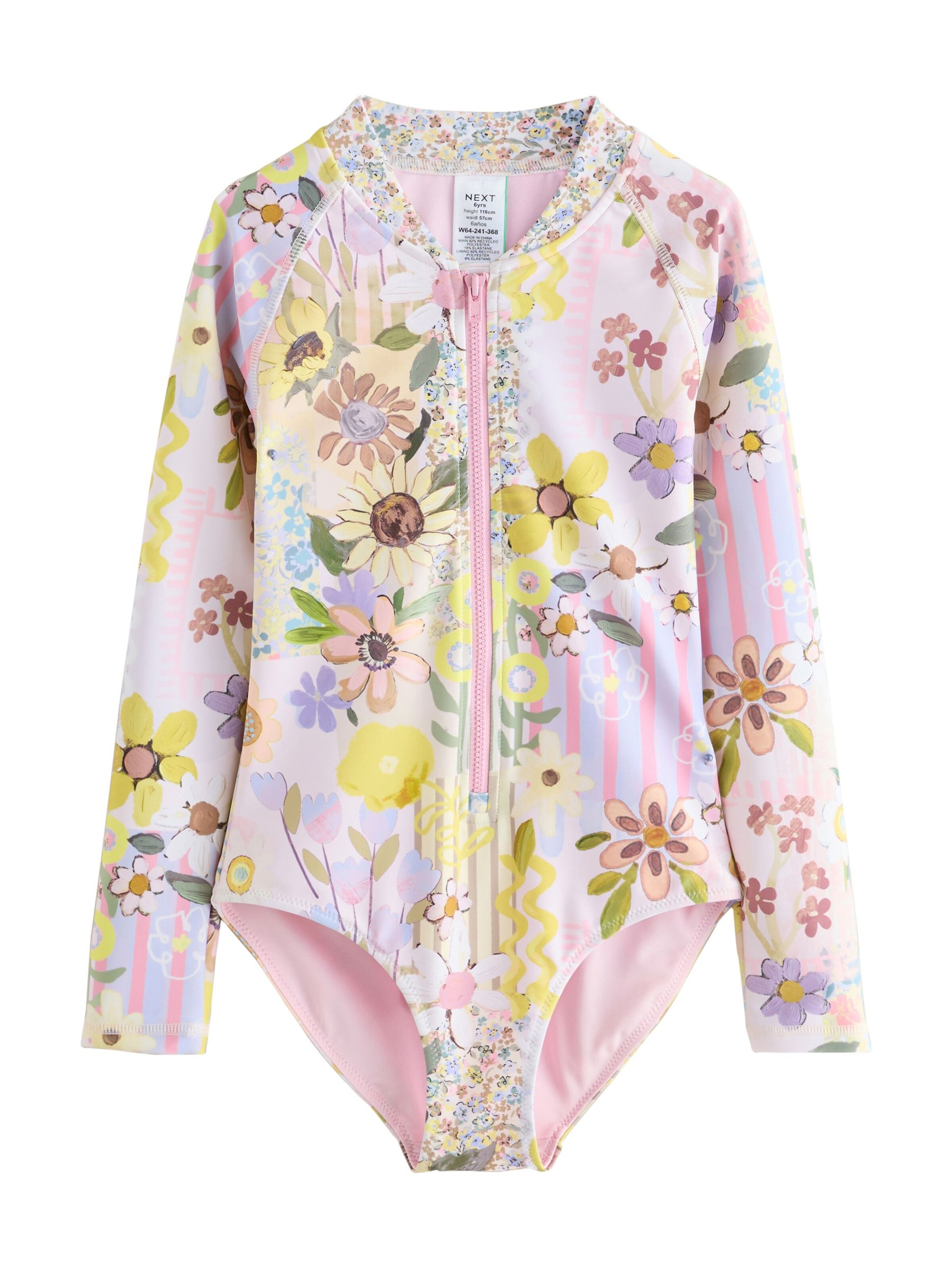 Next Swimsuit in Pink: front