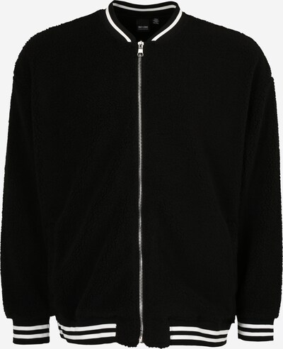 Only & Sons Big & Tall Between-Season Jacket 'KYLER' in Black / White, Item view