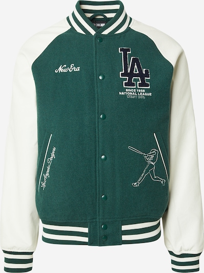 NEW ERA Prijelazna jakna u tamno zelena / bijela, Pregled proizvoda