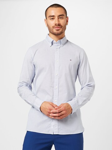 TOMMY HILFIGER Slim fit Button Up Shirt in White: front