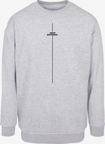 Felpa 'Think Different' di Merchcode in grigio: frontale