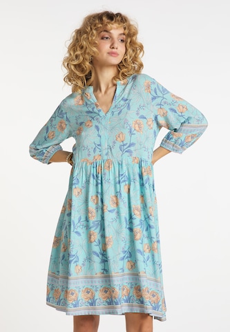 usha FESTIVAL Shirt Dress in Blue: front