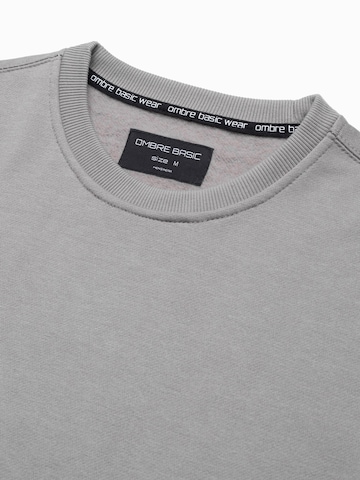 Sweat-shirt 'B978' Ombre en gris