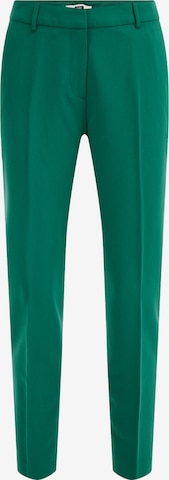 WE Fashion Pleated Pants in Green: front