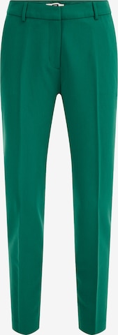 Slimfit Pantaloni con piega frontale di WE Fashion in verde: frontale