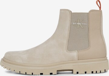 Chelsea Boots Calvin Klein Jeans en beige : devant