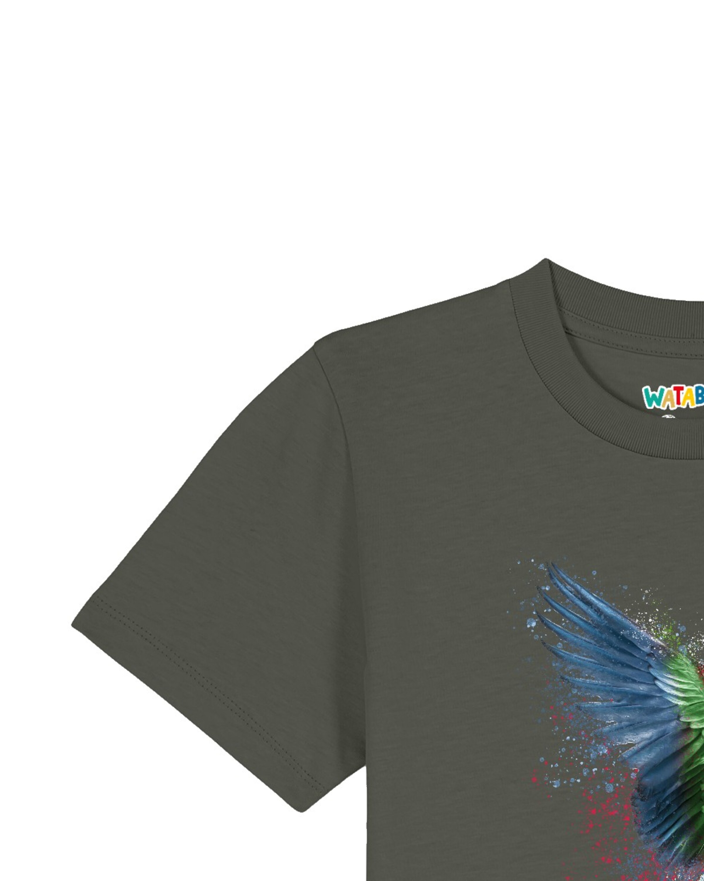 T-Shirt 'Papagei' watabout.kids en vert
