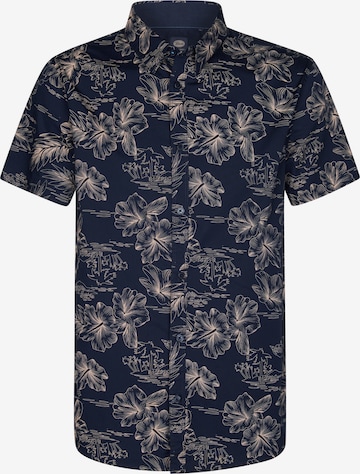 Petrol Industries Πουκάμισο 'Oceanpark' σε μπλε: μπροστά