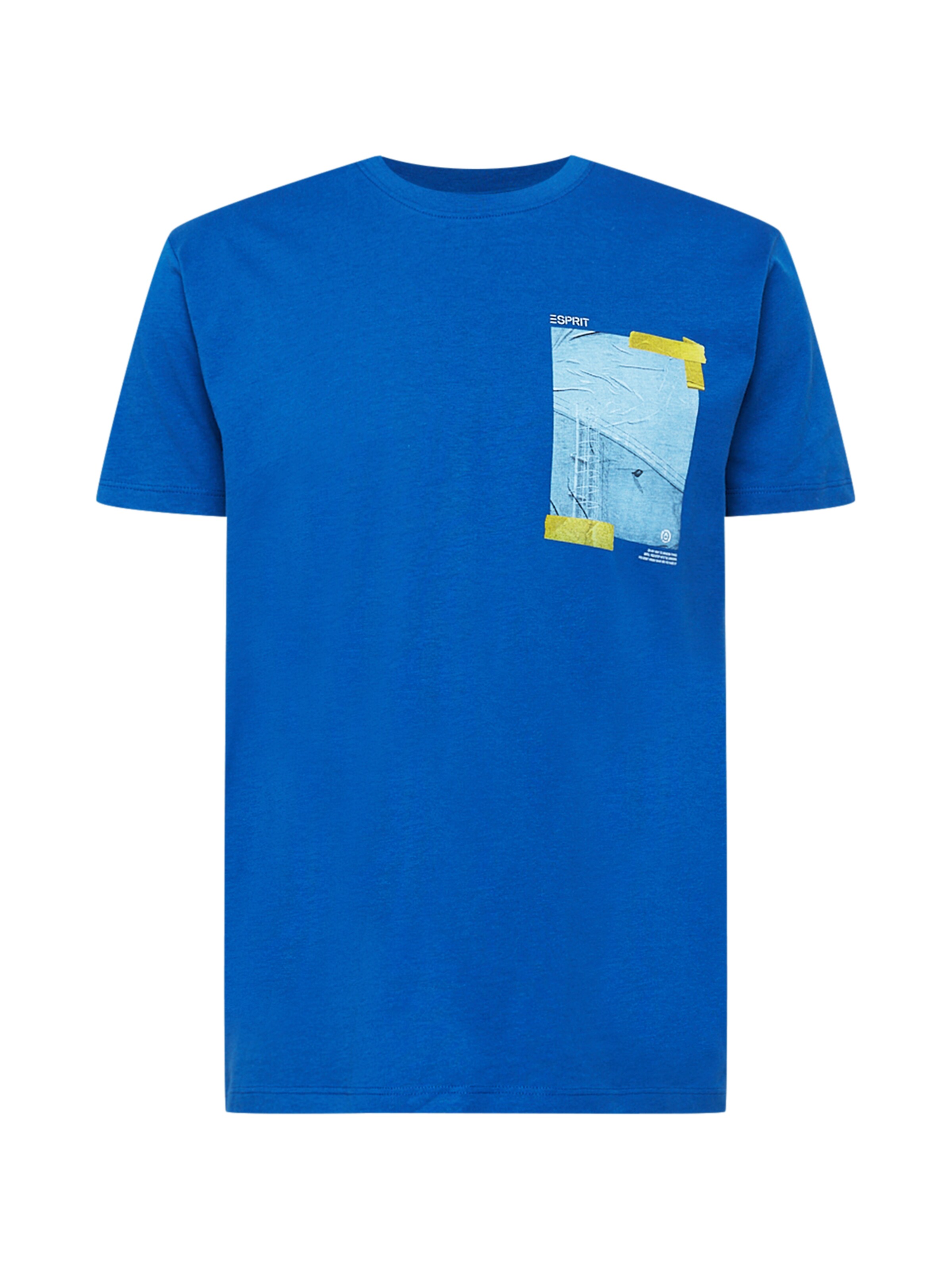 Männer Shirts ESPRIT T-Shirt in Blau, Hellblau - XX39039