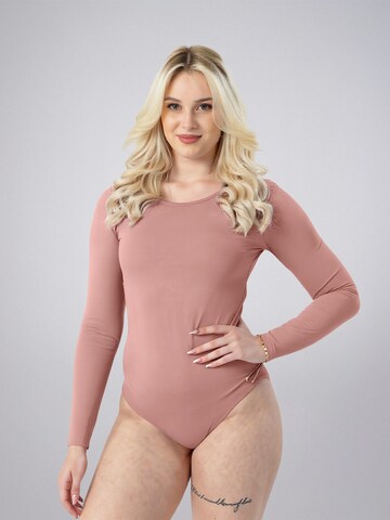 LEAFLETIC Body 'Leafletic Women’s Bodysuit' in Roze: voorkant