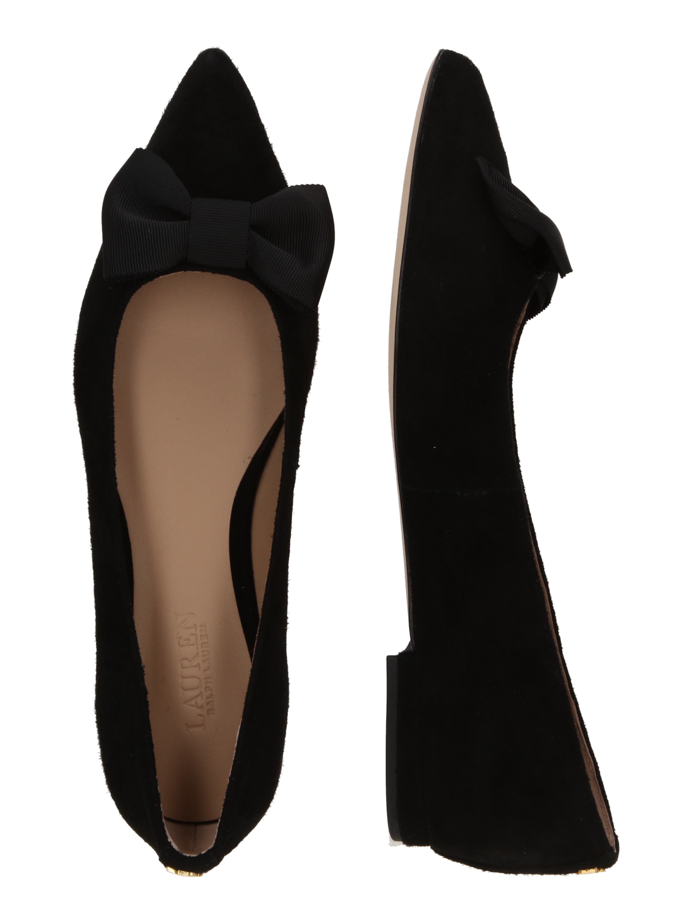 Lauren Ralph Lauren Ballerina 'LONDYN BOW' in Black