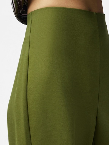 PIECES Wide Leg Bukser 'PCGunhild' i grøn