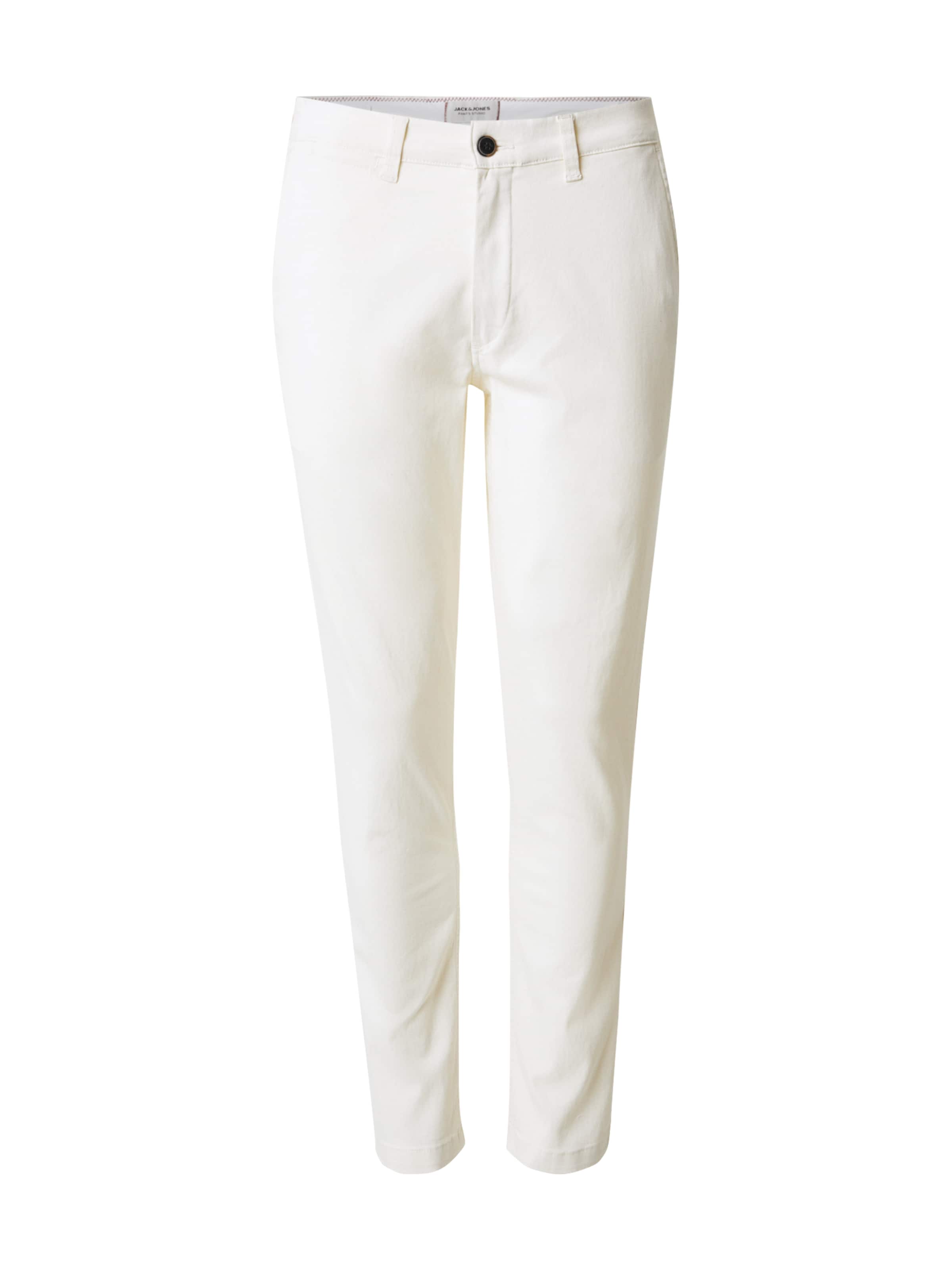 JACK & JONES Παντελόνι τσίνο 'JJIMARCO JJDAVE' σε λευκό: μπροστά