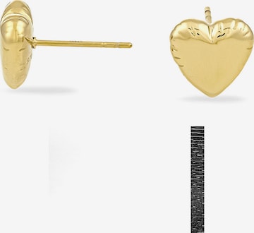 Copenhagen Studios Ohrringe 'Balloon Hearts' in Gold: Vorderseite