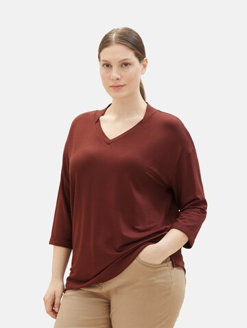 Tom Tailor Women + - Blusa en marrón