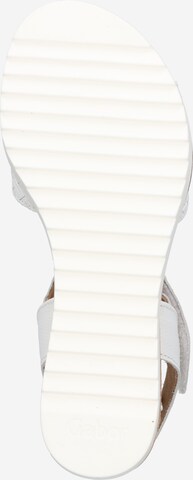 GABOR Páskové sandály – bílá