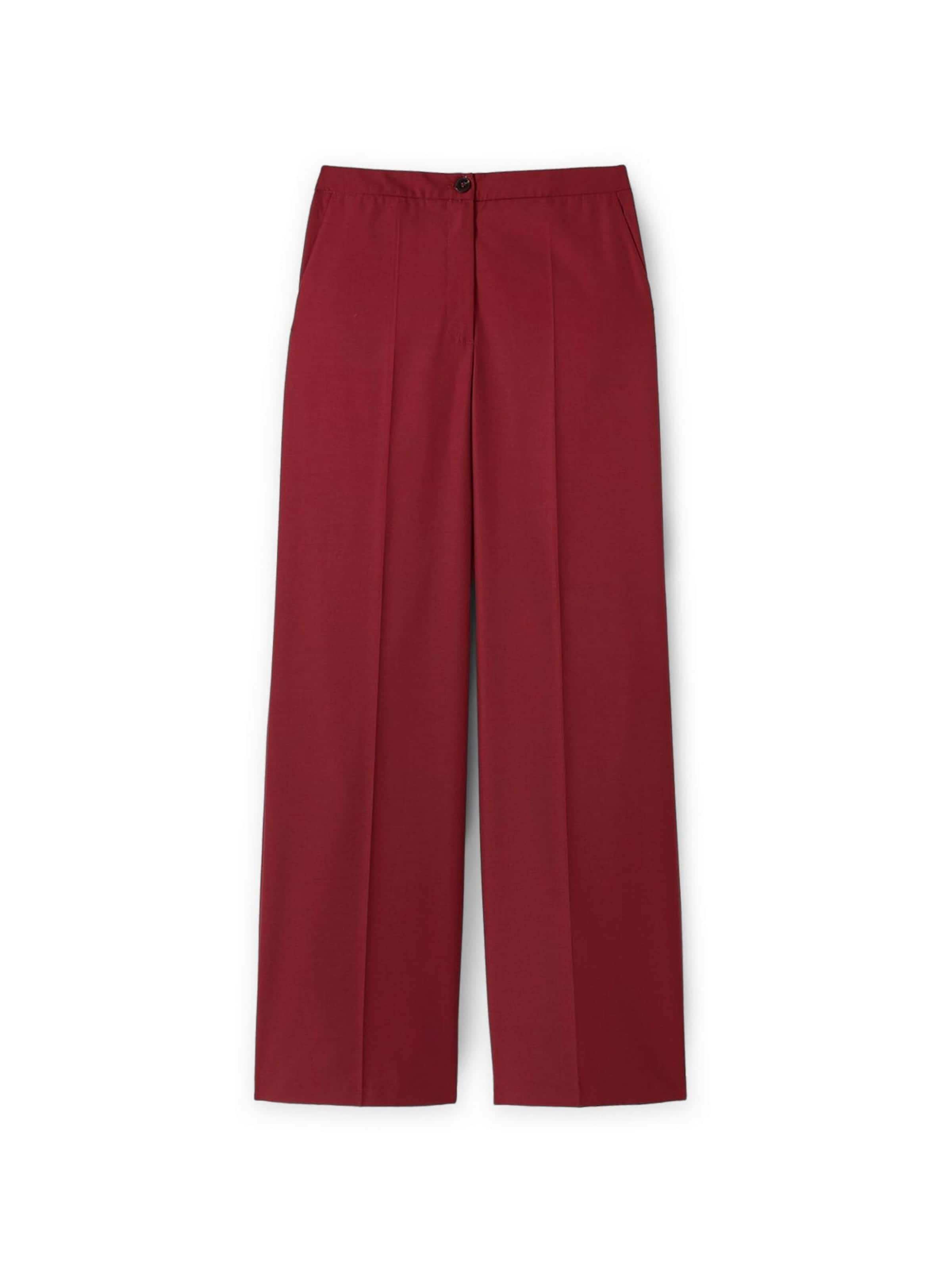 MOTIVI Regular Trousers in Red: front