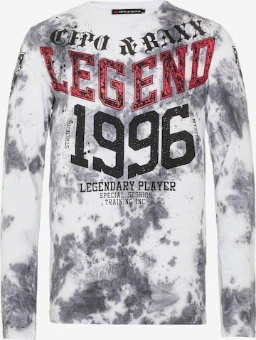 CIPO & BAXX Sweatshirt in White: front