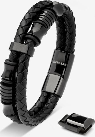 SERASAR Armband 'Spirit' in Schwarz: Vorderseite