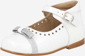 CLARYS Ballerina 'BOTA' i vit: framsida