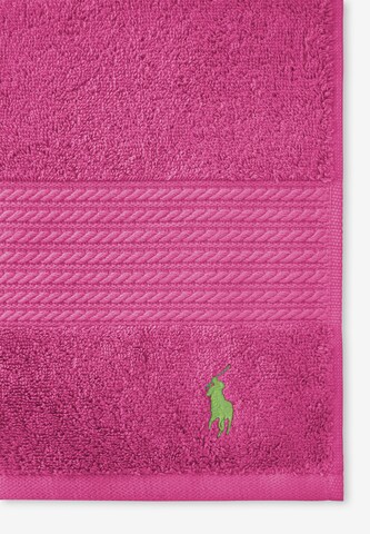 Ralph Lauren Home Duschtuch 'POLO PLAYER' in Pink