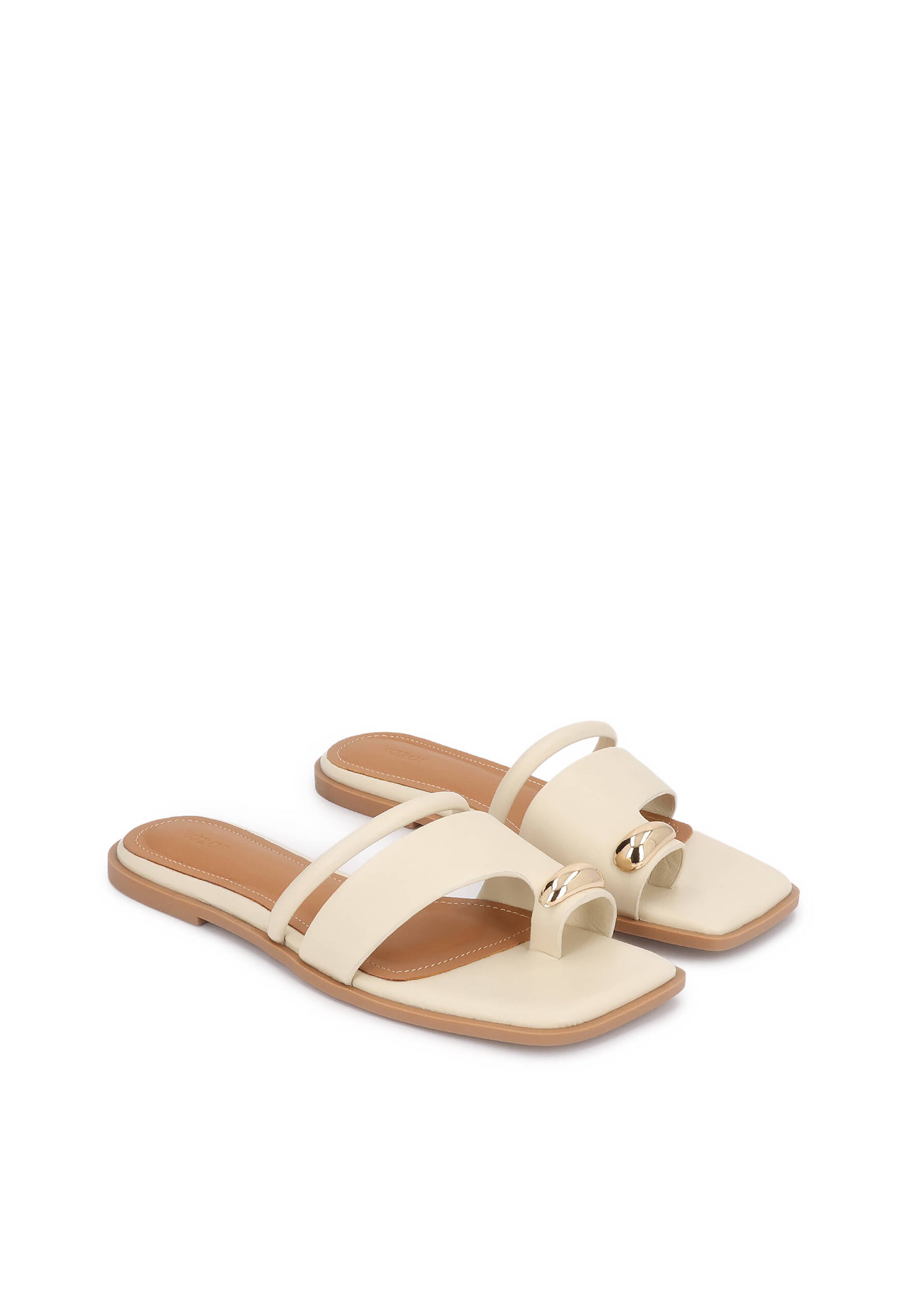 Kazar - Zapatos abiertos en blanco