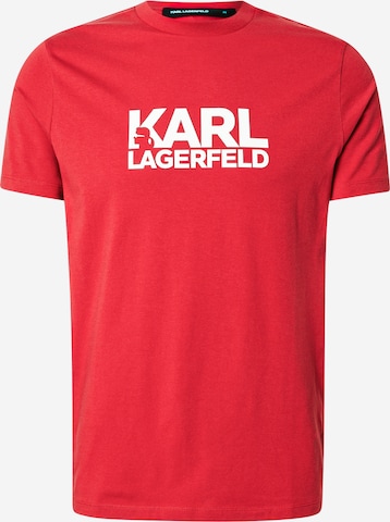 T-Shirt Karl Lagerfeld en rouge : devant