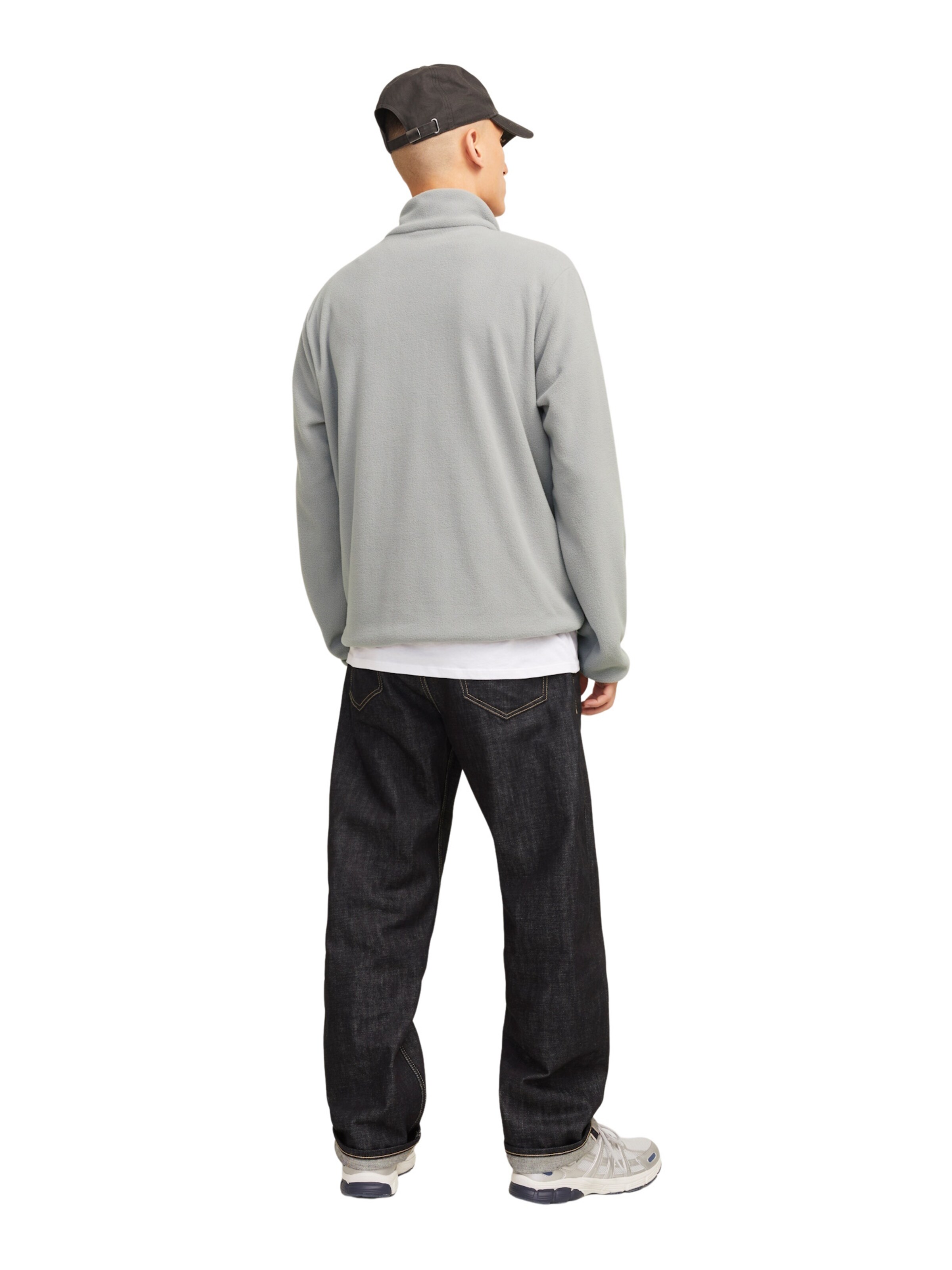 Giacca di pile 'JJTheo' di JACK & JONES in grigio