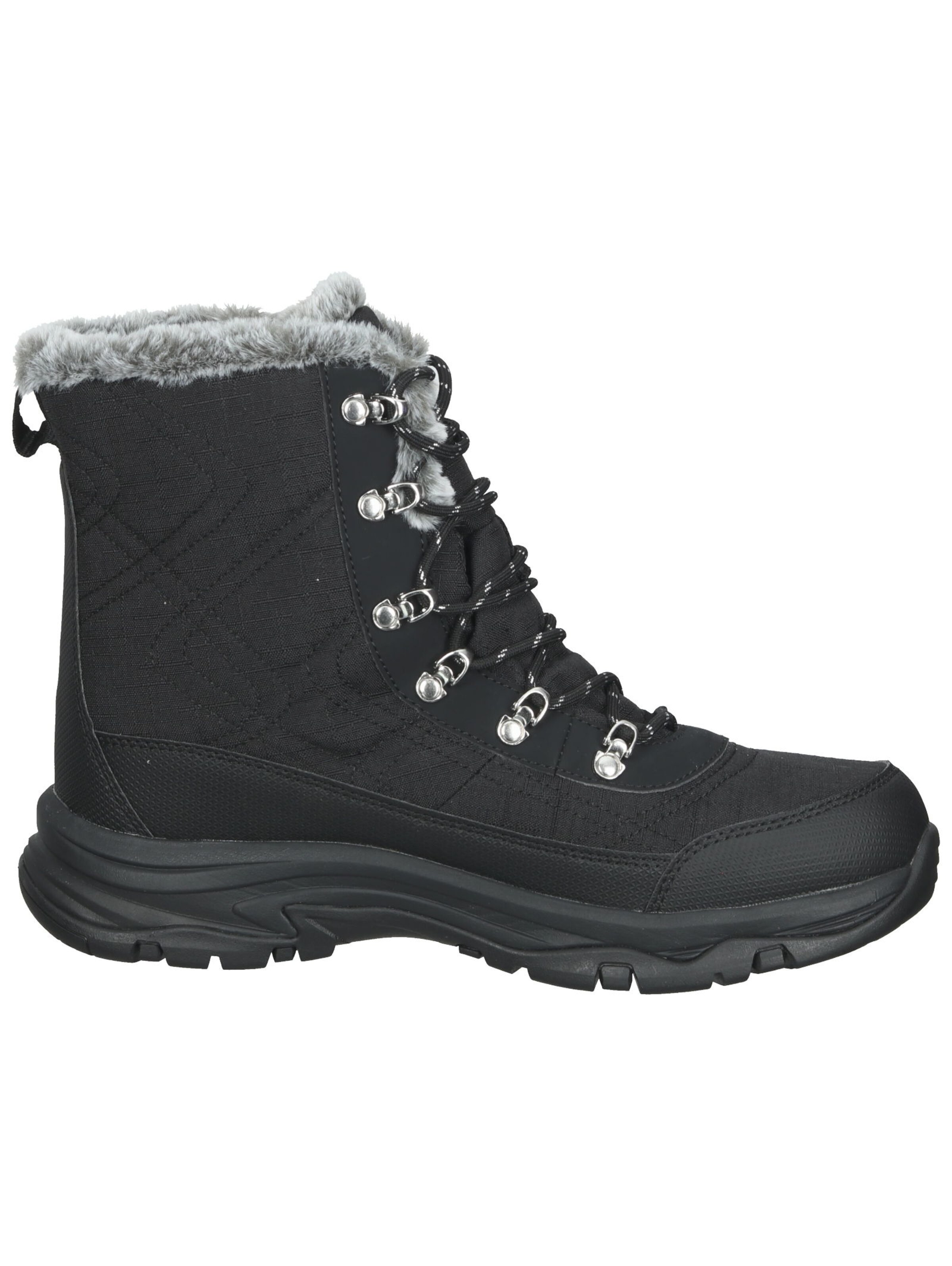 SKECHERS Snowboots in Schwarz