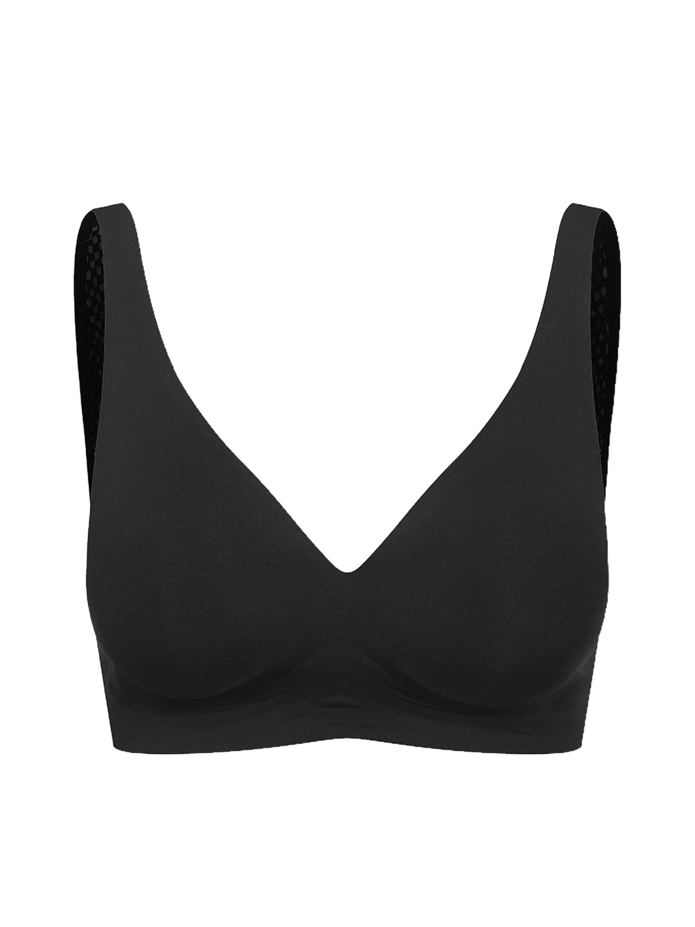 cfab Push-up BH 'Comfort Push up BH mit Spitze' in Zwart: voorkant