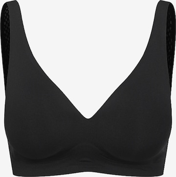 cfabPush-up Grudnjak 'Comfort Push up BH mit Spitze' - crna boja: prednji dio