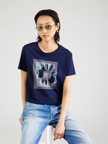 ESPRIT T-Shirt 'AW' in Blau