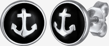 Boucles d'oreilles KUZZOI en noir : devant