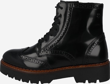 SCOTCH & SODA Lace-Up Ankle Boots 'OLIVINE' in Black