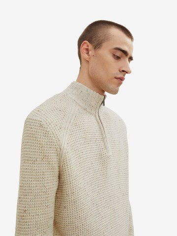 TOM TAILOR Sweater in White