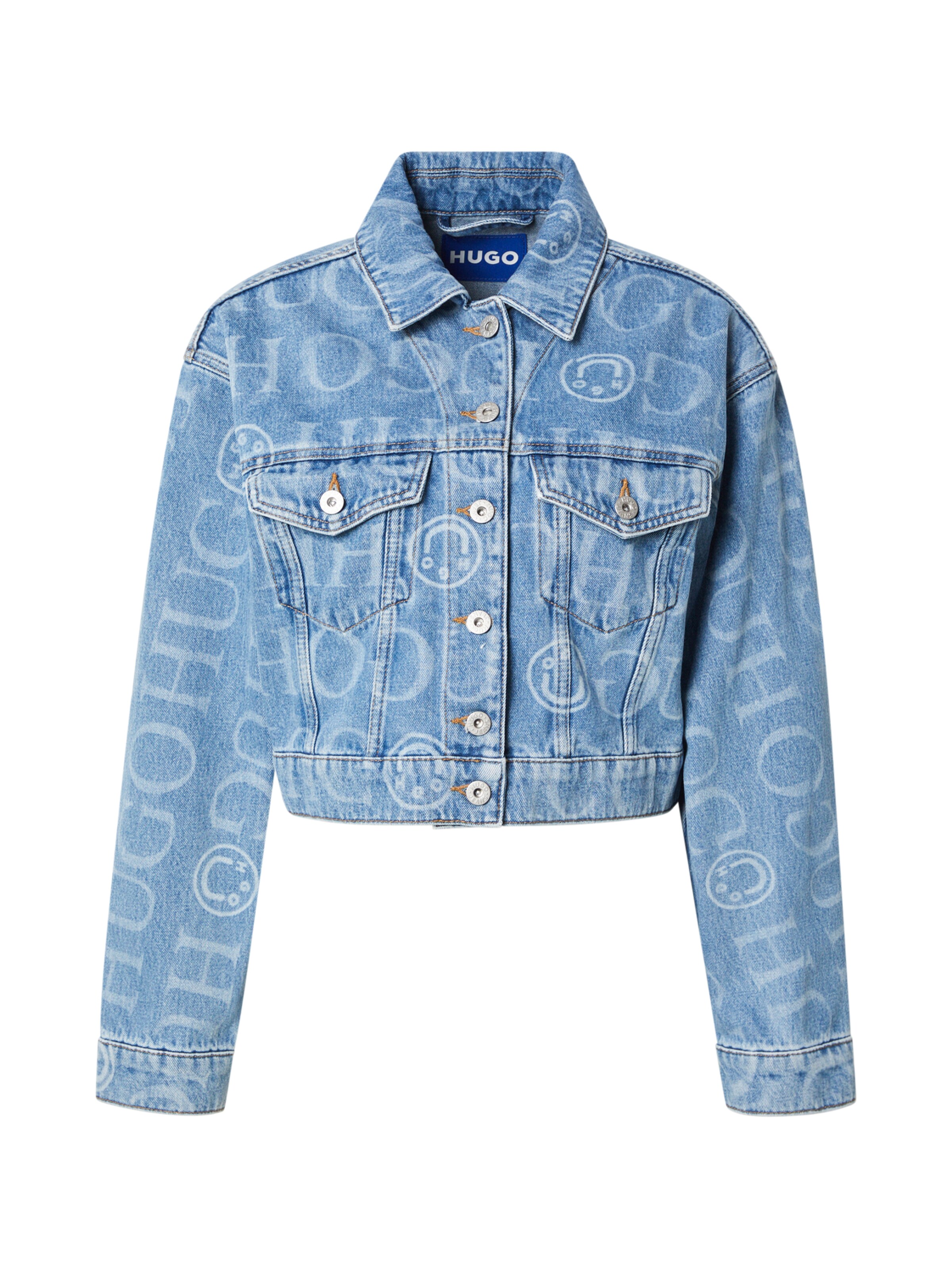 Geacă de primăvară-toamnă 'Galatea' de la HUGO pe albastru: față